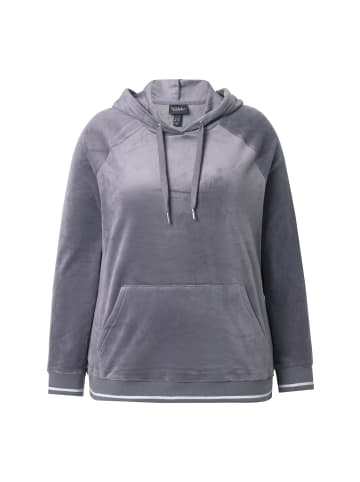 Ulla Popken Loungewear Oberteil in dunkelgrau