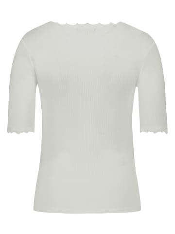 Zero  Halbarm-Shirt mit Raffung in Brilliant White