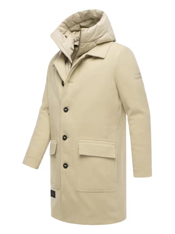 STONE HARBOUR Wollmantel Thiagoo XX in Sand