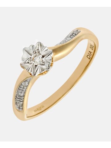 Diamant L'éternel Ring aus 375 Gelbgold mit Diamant