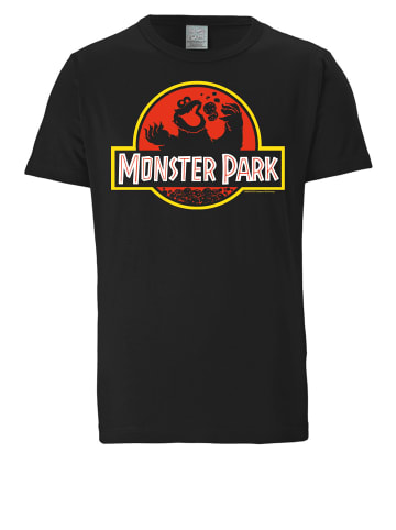 Logoshirt T-Shirt Cookie Monster - Monster Park in schwarz