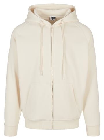 Urban Classics Zip-Kapuzenpullover in whitesand