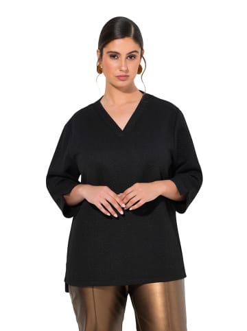 Ulla Popken Sweatshirt in schwarz