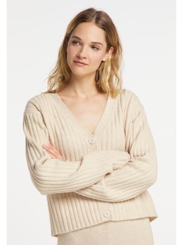 DreiMaster Damen Strickjacke in Wollweiss