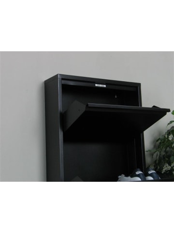 ebuy24 Schuhschrank Pisa Schwarz 50 x 16 cm