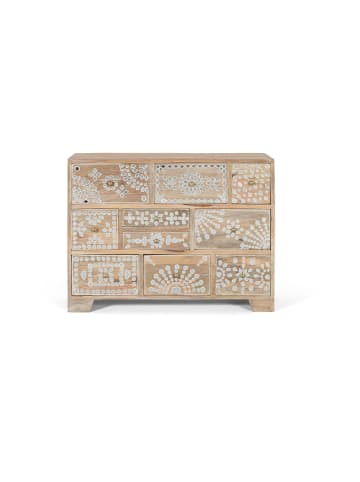 Giner y Colomer Kommode mit zehn Schubladen aus Mangoholz in Brown