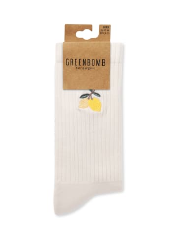 GreenBomb Tennis Socks Lemon in Sand
