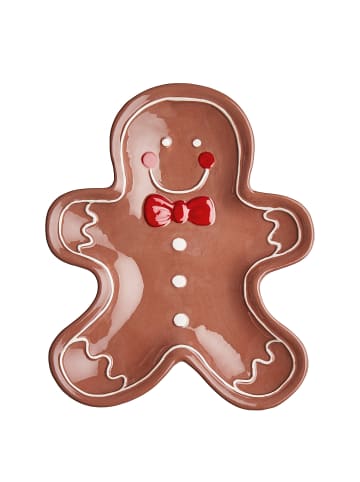 Butlers Deko-Teller SWEET X-MAS 6er-Set in Braun