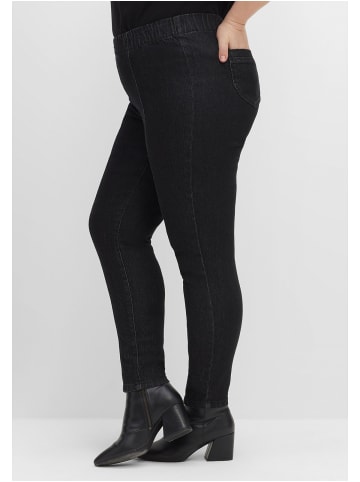 sheego Jeggings in black Denim