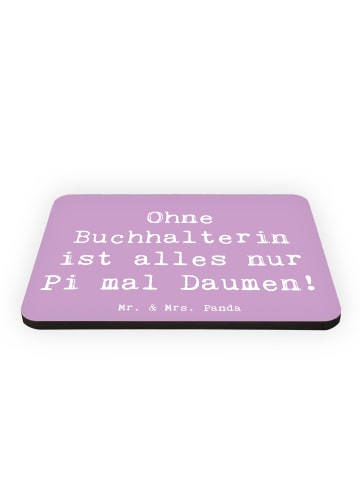 Mr. & Mrs. Panda Magnet Spruch Buchhalterin Liebe mit Spruch in Lavendeltraum