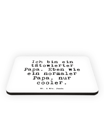 Mr. & Mrs. Panda Magnet Ich bin ein tätowierter... mit Spruch in Weiß