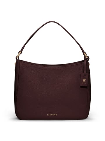 Lazarotti Bologna Leather Schultertasche Leder 27 cm in burgundy
