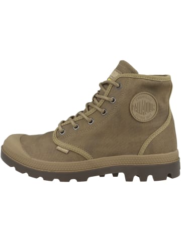 Palladium Schnürboots Pampa Hi Wax in hellbraun