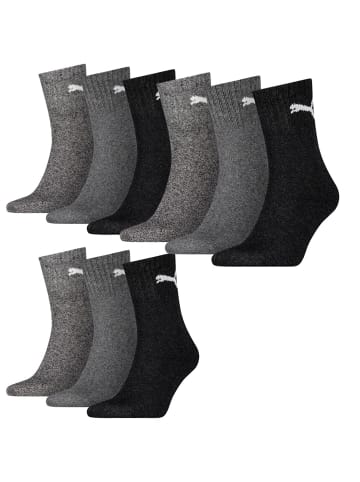 Puma Socken 9 Paar Puma Short Crew in 207 anthracite / grey