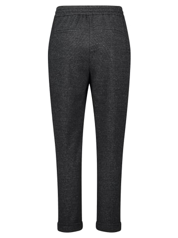 BETTY & CO Schlupfhose mit Struktur in Schwarz/Weiß