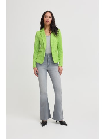 ICHI IHKate regular fit in Greenery Leo Jacquard