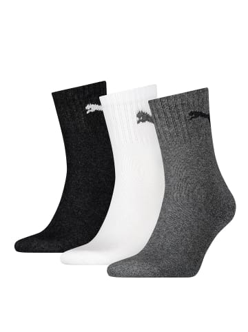 Puma Socken 3er Pack in Schwarz/Weiß/Grau