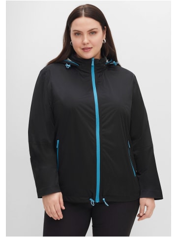 sheego Regenjacke in schwarz