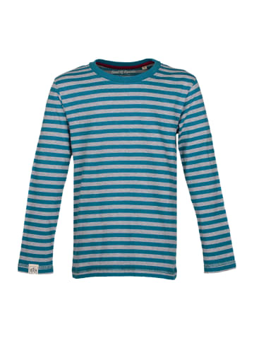 Band of Rascals Longsleeve " Striped " in petrol