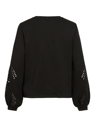 Vila Langärmeliges Sweatshirt in Black