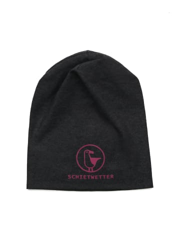 SCHIETWETTER Beanie für Kids mit Print Möwe in anthra/rose