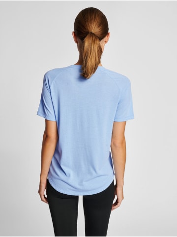 Hummel T-Shirt Raglanärmel Hmlmt Vanja Damen in PLACID BLUE