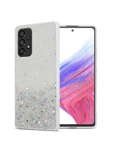 cadorabo Hülle für Samsung Galaxy A53 5G Glitter in Transparent mit Glitter