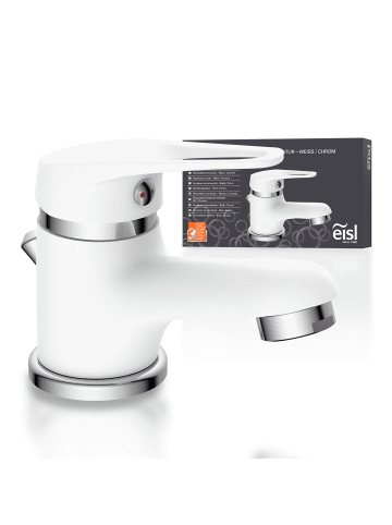 Eisl SPEED Waschtischarmatur, Weiß/Chrom