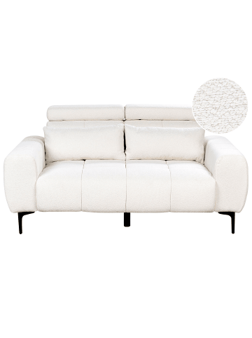 Beliani 2-Sitzer Sofa VEGAMO in Weiß - (W) 176 x (H) 97 x (L) 110 cm
