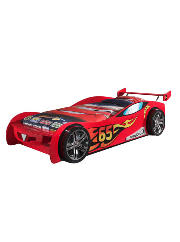 58 aufm Kessel AUTOBETT Kally 247x66x111 aus MDF in Rot