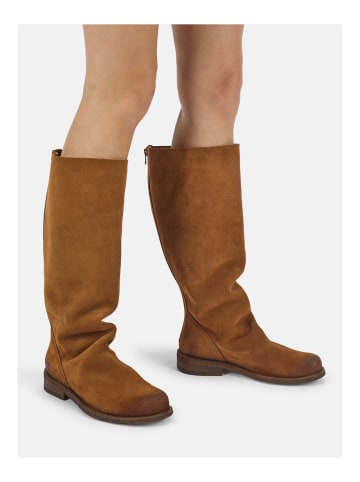 Felmini Wide Fit Stiefel GREDO in Cognac