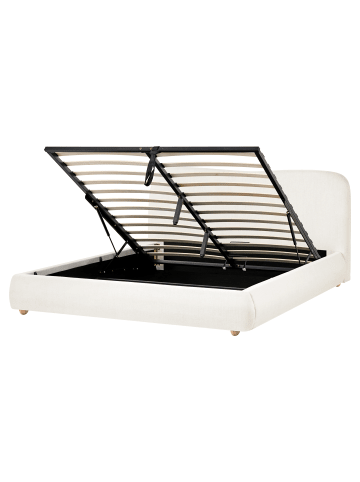 Beliani Doppelbett BLAGNAC in Weiß - (W) 180 x (H) 98 x (L) 228 cm