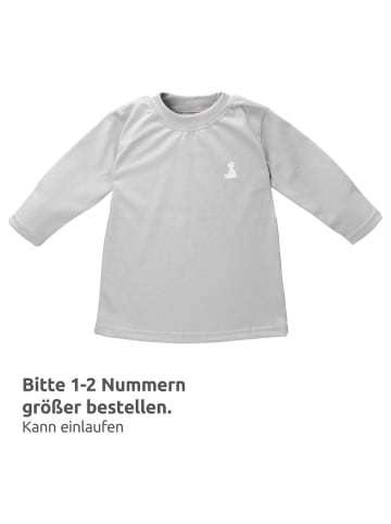 MaBu Kids Shirt Langarm Bruno, der Eisbär by Maria König in hellgrau