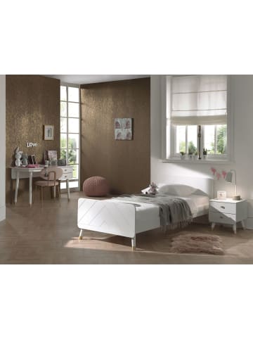 58 aufm Kessel KINDERZIMMER komplett Set 3-tlg. Kamillah 2 Bett Nachtkommode Tisch