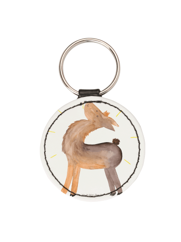 Mr. & Mrs. Panda Anhänger Lama Stolz ohne Spruch in Weiß