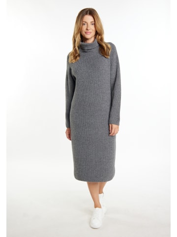 usha WHITE LABEL Damen Kleid in Dunkelgrau Melange