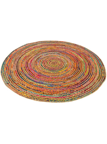 Pergamon Jute Teppich Baumwolle Salsa in bunt