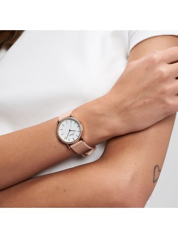 s.Oliver Armbanduhr sportlich und elegant in rosa