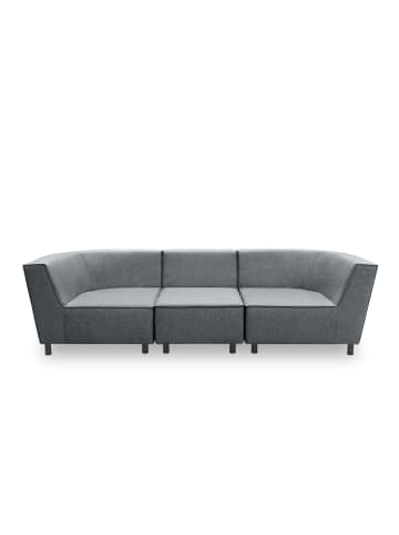 58 aufm Kessel GARTENLOUNGE Sofa 3-Sitzer Brandie 279x77x103 Outdoorbezug dunkelgrau