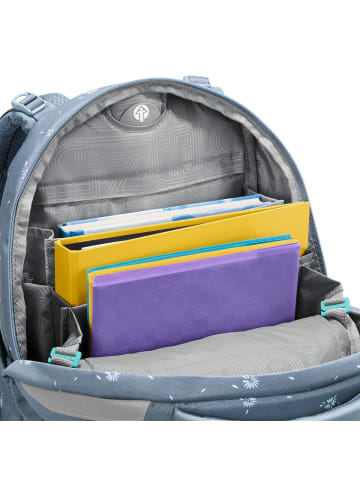 Coocazoo Schulrucksack-Set MATE "Bloomy Daisy" 3-tlg. in Blau