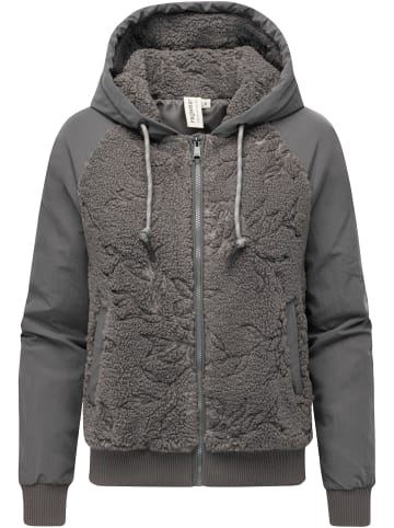 ragwear Plüschjacke Talianita YOUMODO in Stone Grey