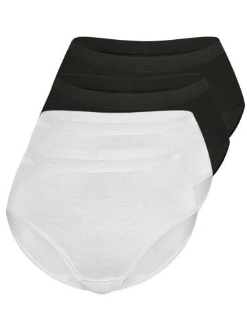 Sassa 4er Sparpack Slip Midi in black white