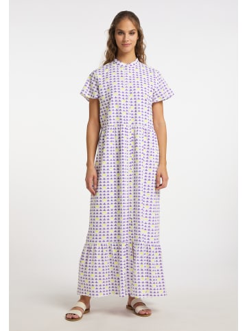 IZIA Damen Maxikleid Mit Allover-Print in Lila