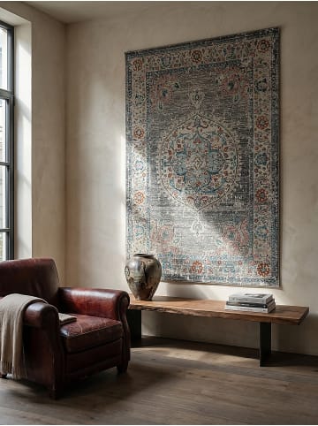 KADIMA DESIGN Outdoor-Teppich Orientalisch pflegeleicht Balkon Terrasse Outdoor Garten in Grau