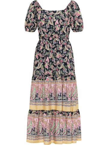 VIRITA Women Midikleid Mit Paisley-Print in Marine Mehrfarbig