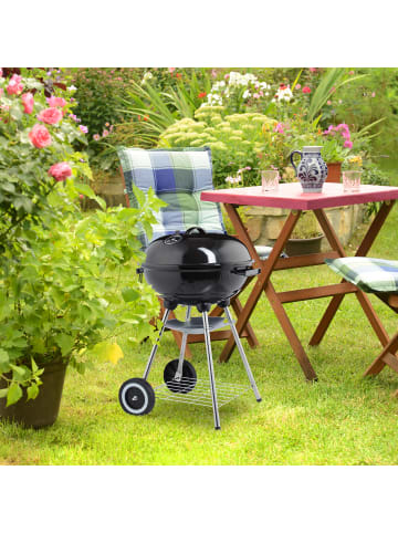 relaxdays Kugelgrill in Schwarz