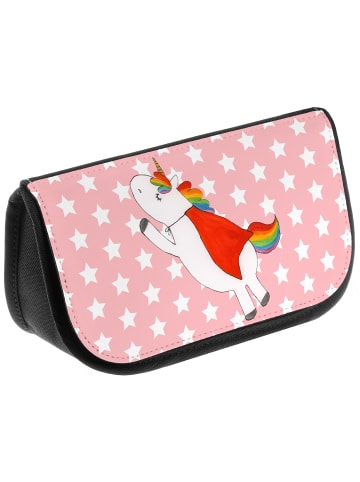 Mr. & Mrs. Panda Kosmetiktasche Einhorn Super ohne Spruch in Rot Pastell