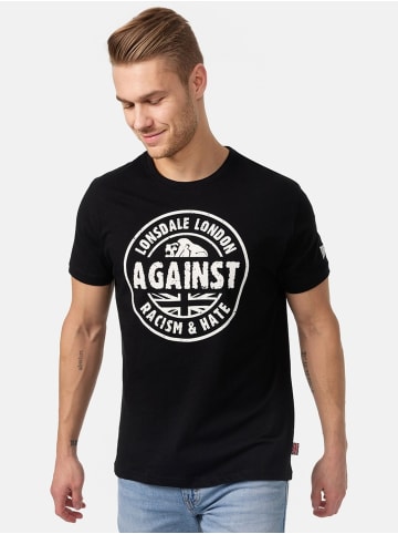Lonsdale T-Shirt "Against Racism" in Schwarz