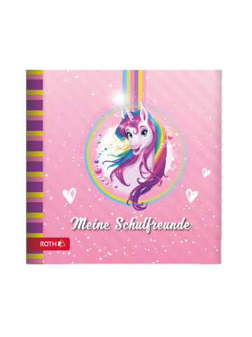 ROTH Design Freundebuch Einhornportrait in Rosa