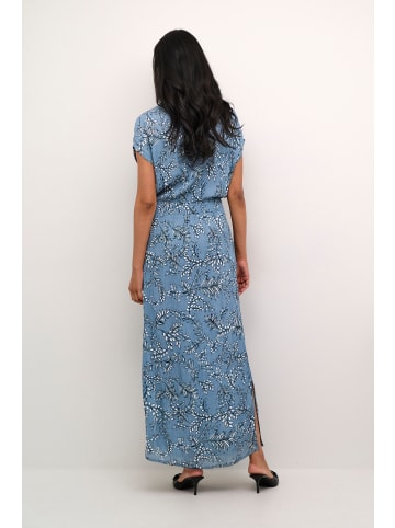 Kaffe Kleid KAjennifer Regular fit in Blue Mirage/Lunar Rock Leaves